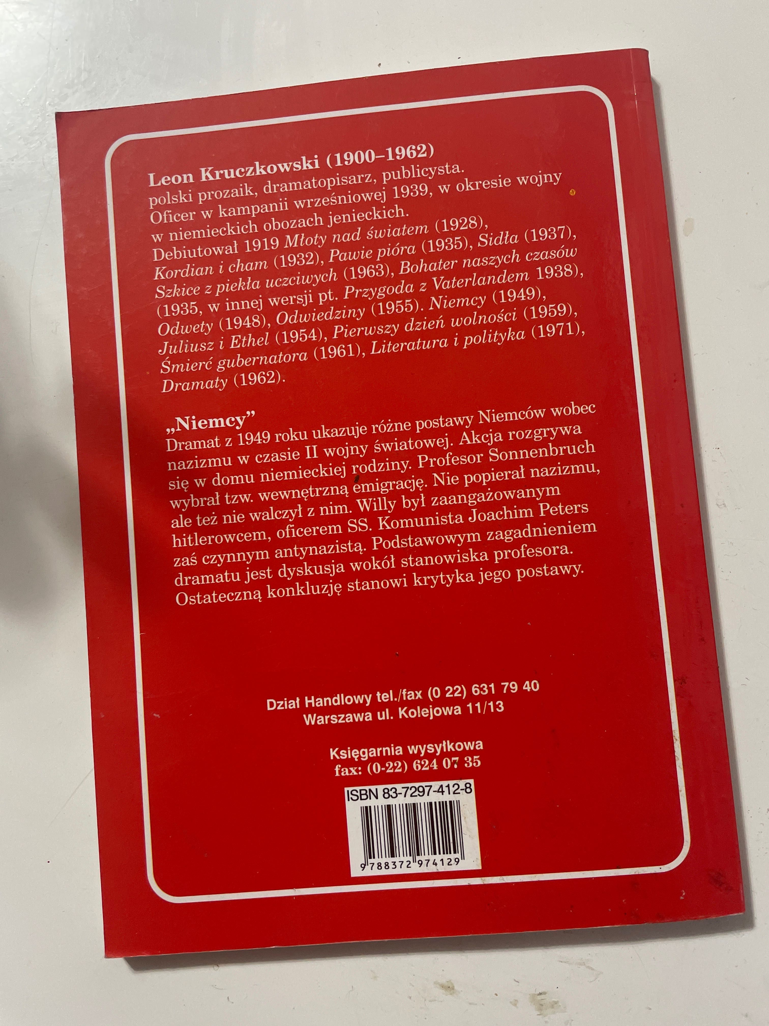 Książka Niemcy Leon kruczkowski