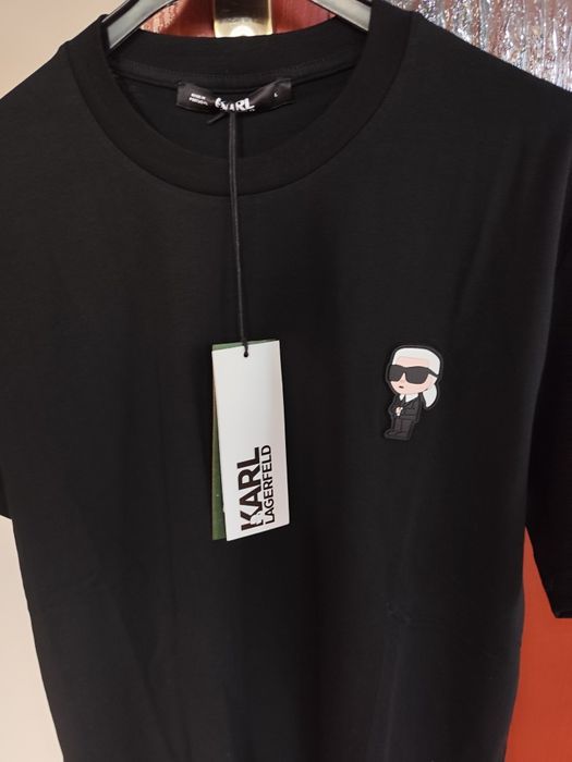 Koszulka męska T-shirt męski Karl Lagerfeld nowy czarny L, XL