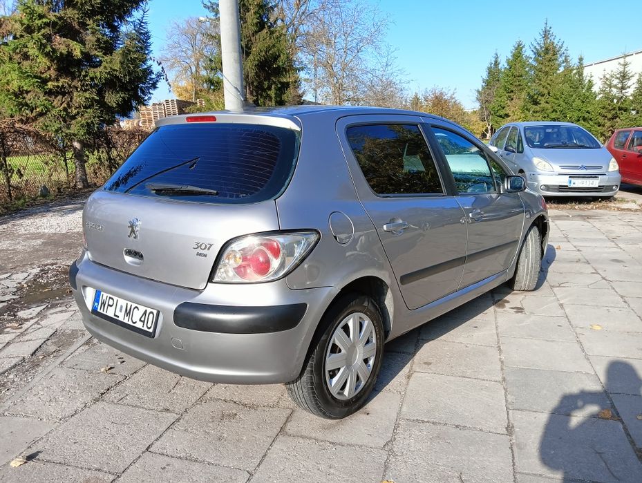 Peugeot 307 2,0 HDi 04r 90KM bdb stan pancerny ładny długie opłaty