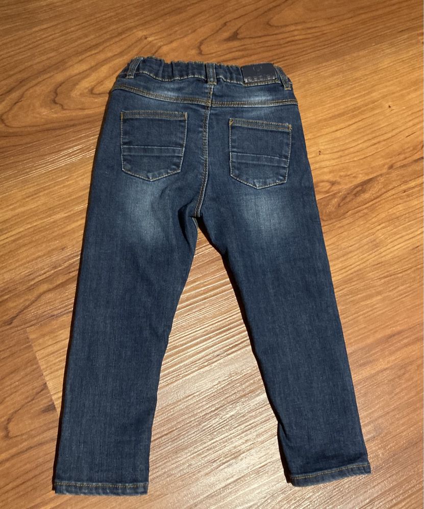 Spodnie jeansowe dżinsowe chłopięce Okaidi Obaibi rozmiar 86