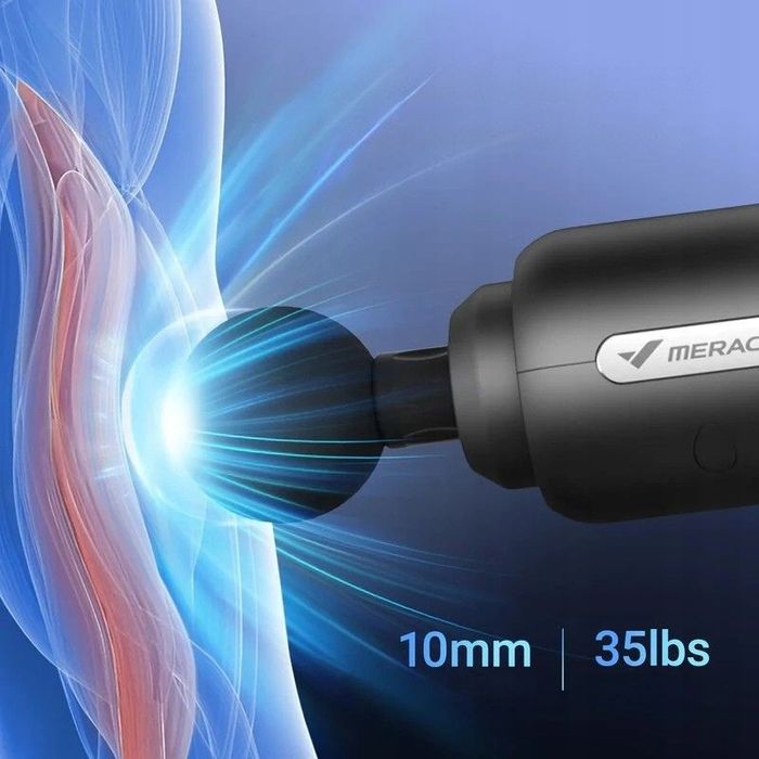 Masażer mięśni Pistolet do masażu mięśni MERACH 6 głowic 5 poziomów