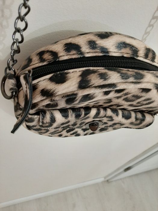 Primark torebka brąz panterka beż jak nowa