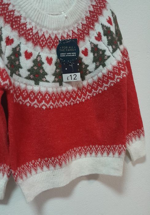 Sweterek świąteczny dziewczęcy marki George