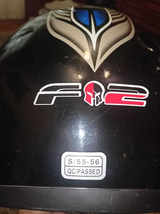 Мотошолом F-2-825-3 (F2) BRILLIANT BLUE, розмір S (55-56)