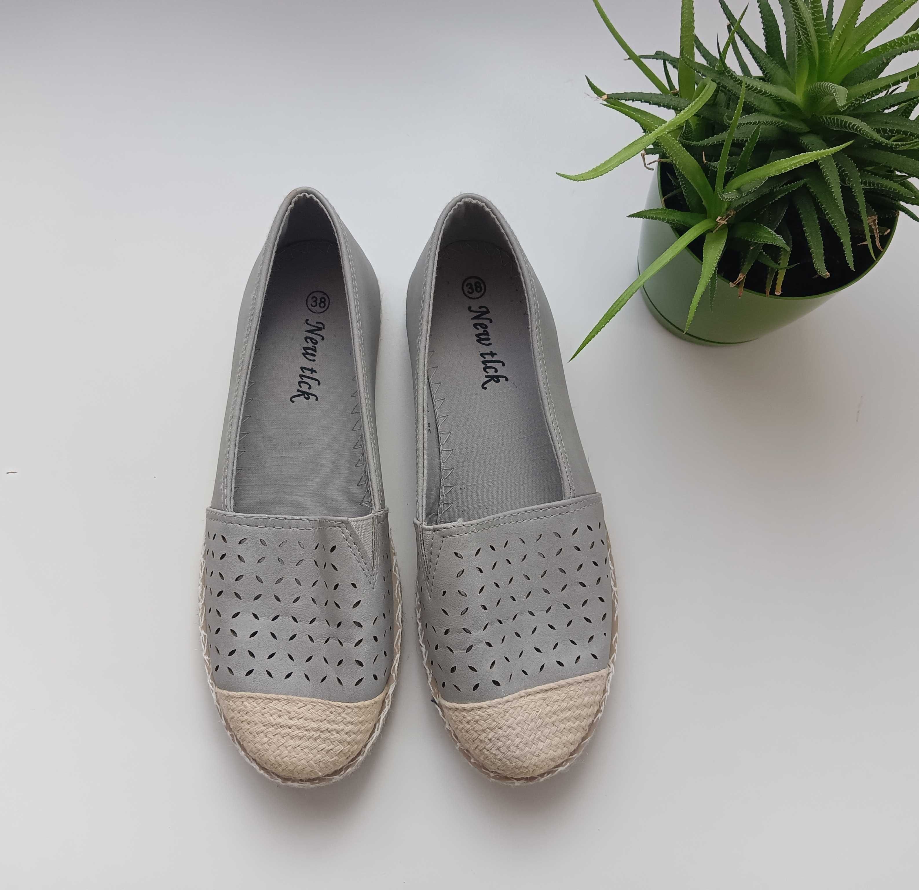 Sprzedam szare buty espadryle r. 38