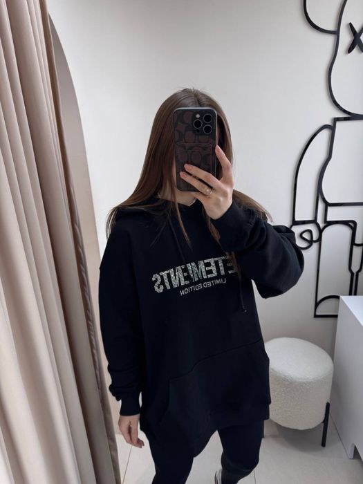 Жіноче худі Vetements, чорний колір