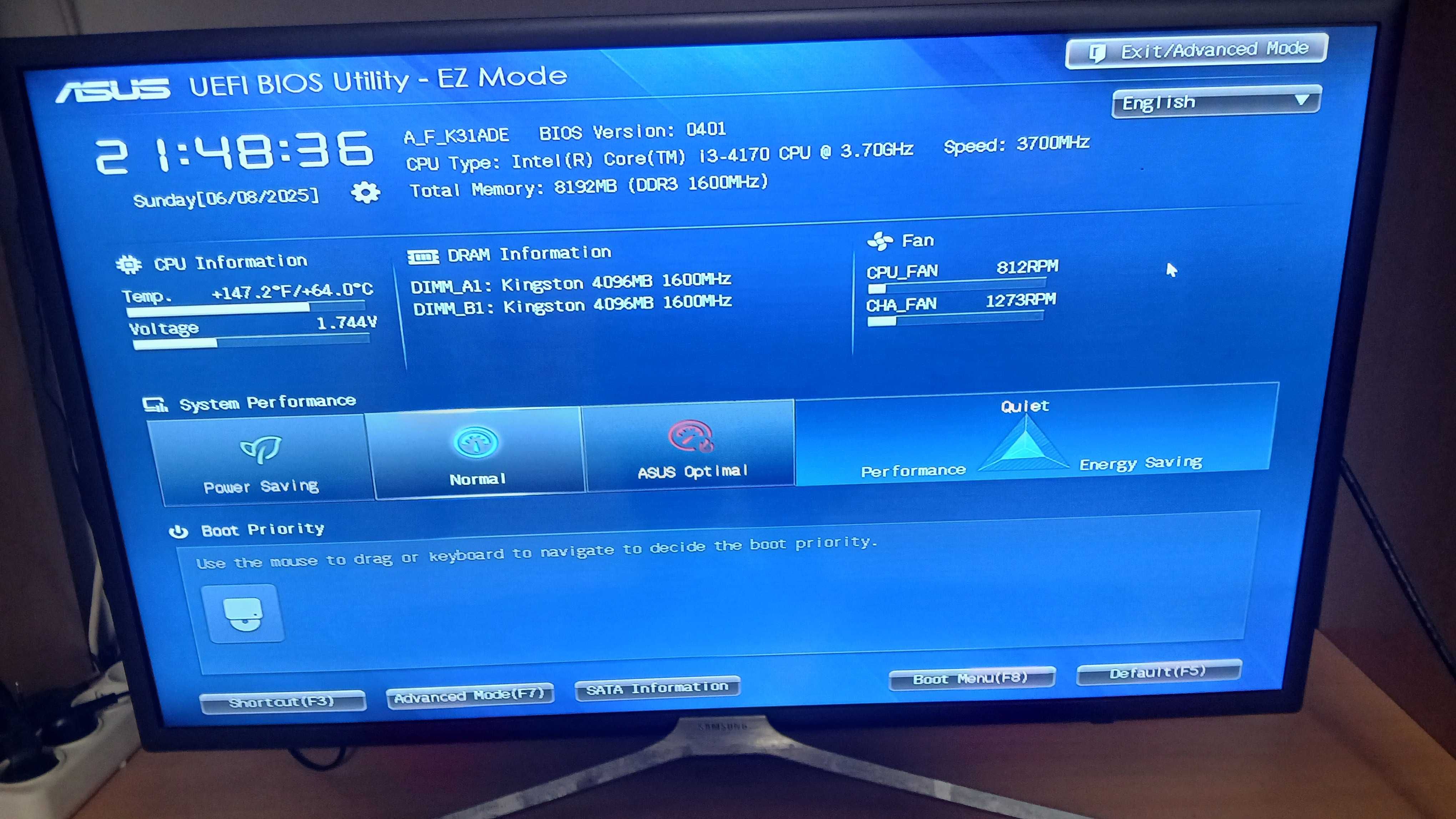 Computador ASUS K31ADE