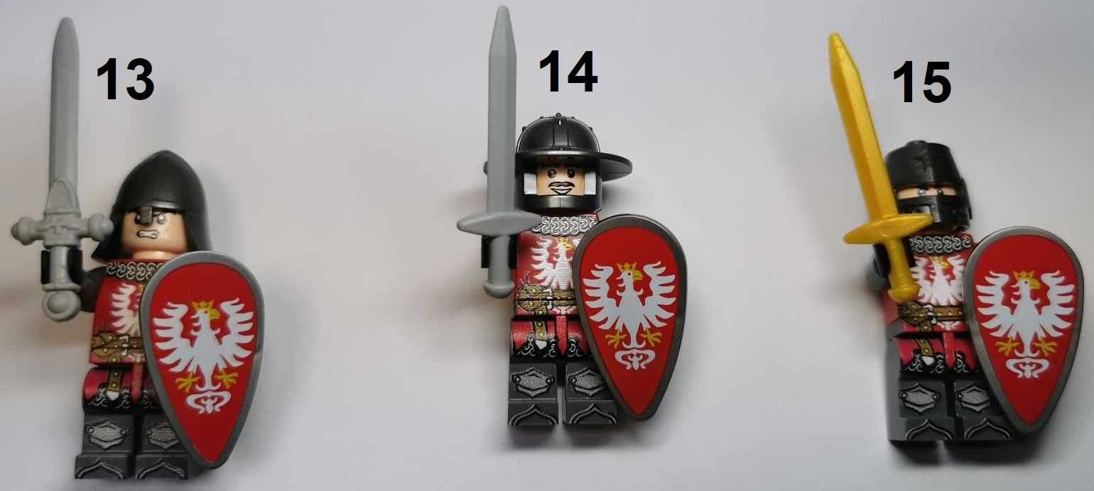 Minifigurki Rycerze Klocki Knights Castle Kingdoms Medieval Figurki