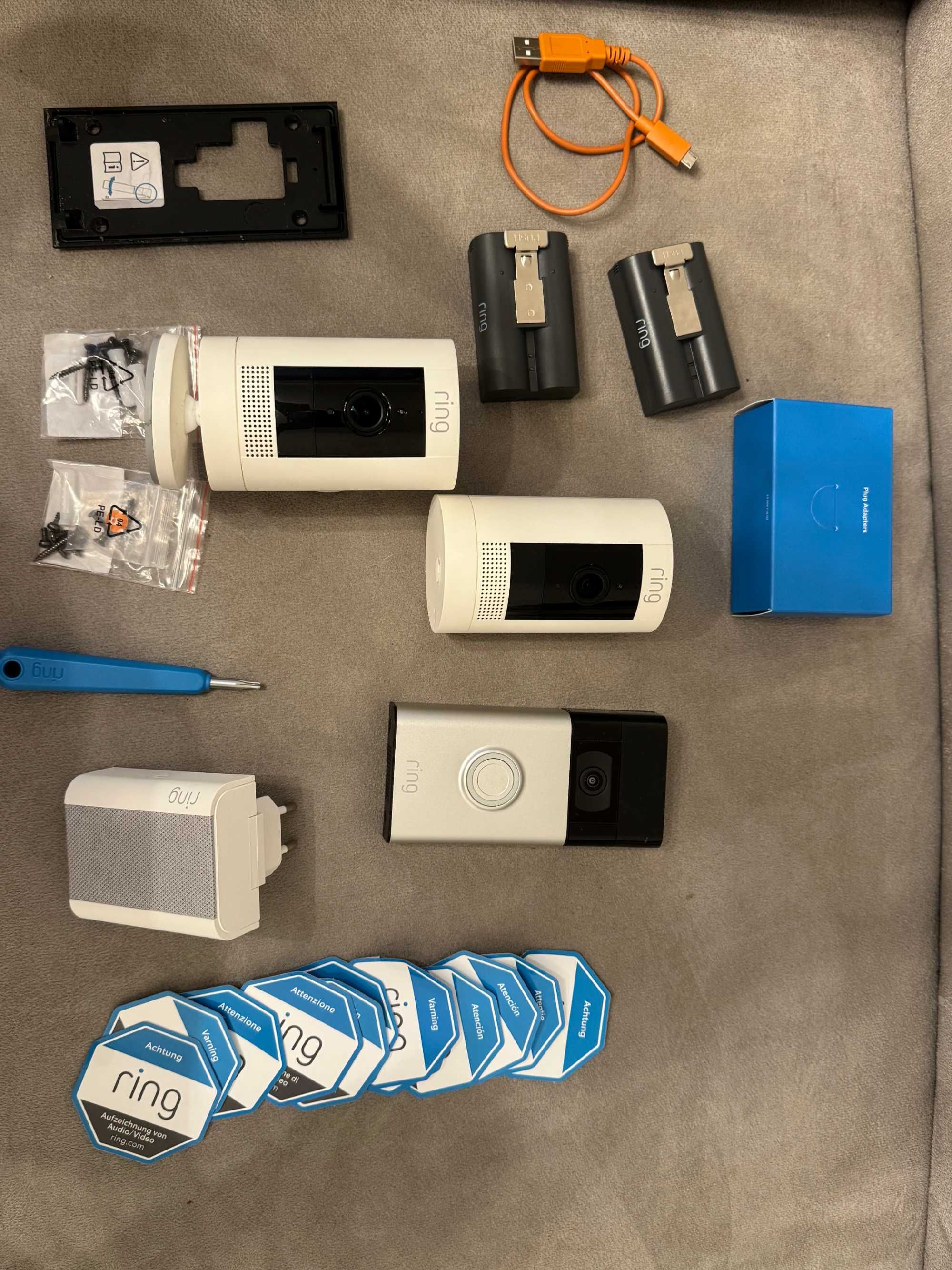 Pack Segurança Amazon Ring: Video Doorbell + 2 Câmaras + Chime – 200€