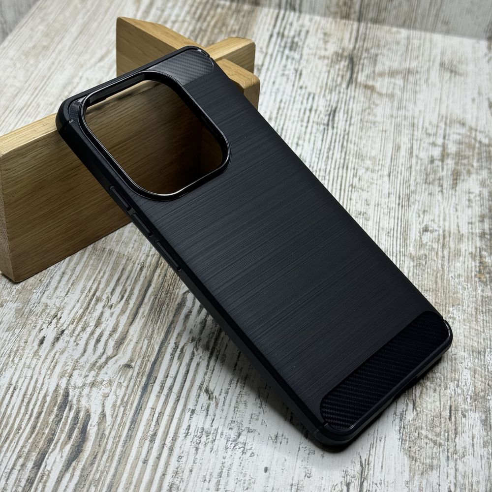 Чехол Carbon TPU на Xiaomi Redmi Note 14 4G/ 14 Pro Plus 5G. Чохол