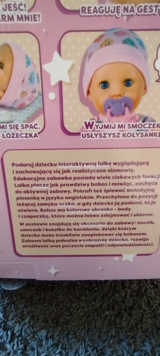 Lalka interaktywna Elefun z nocniczkiem i akcesoroa