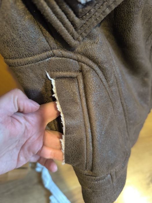 kożuch góralski serdak serdok kamizelka bezrękawnik folk futerko 38 M