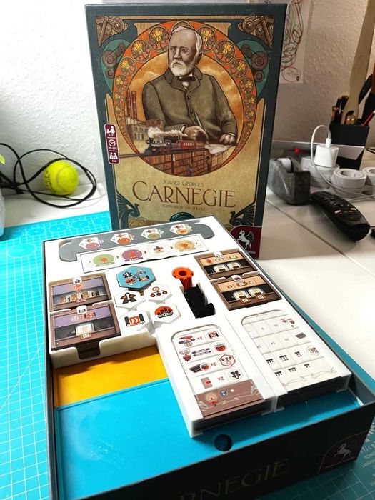 Insert / Organizer 3D do gry planszowej Carnegie