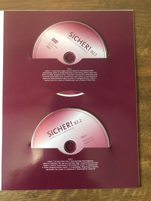 Комплект DVD и аудио дисков к учебнику немецкого языка Sicher B2