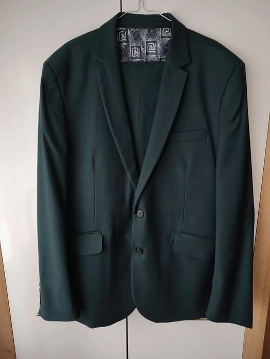 Garnitur męski butelkowa zieleń r. L