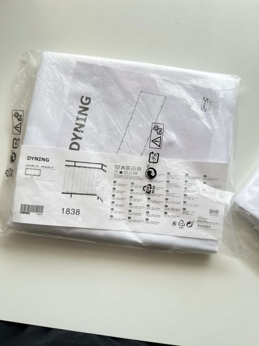 Ikea Dyning parawan baldachim na balkon bialy nowy