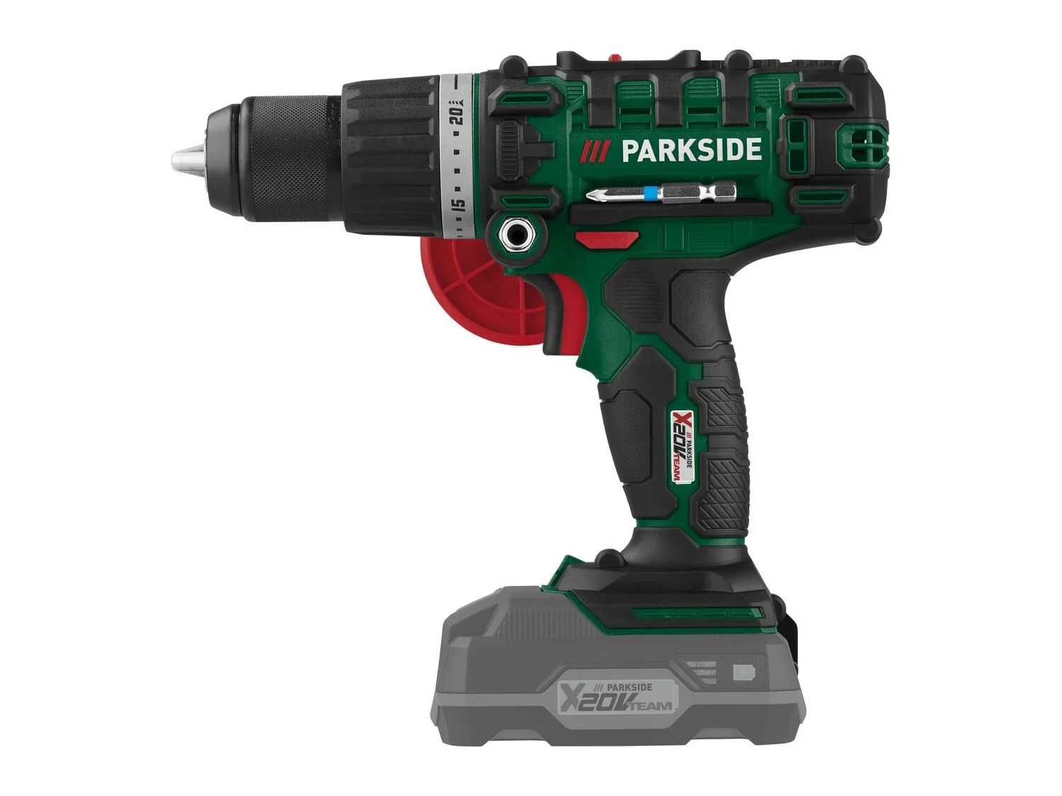 Aparafusadora de percursão martelo Parkside 3 em 1 de 20 V