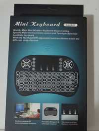 Беспроводная мини клавиатура keyboard MWK08/i8 LED с тачпадом