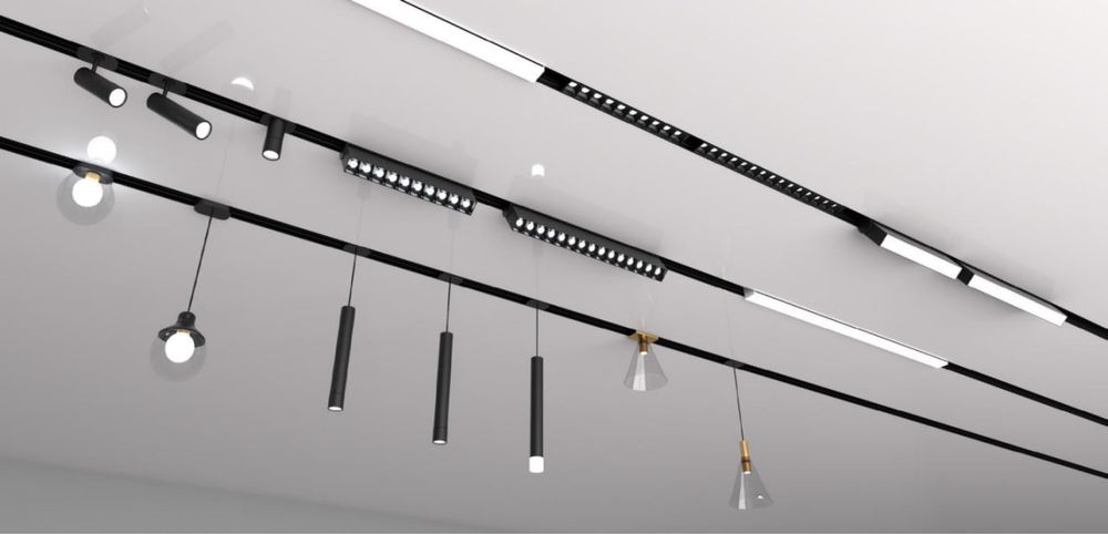 Натяжні стелі. Магнітне трекове освітлення. Луцьк і область