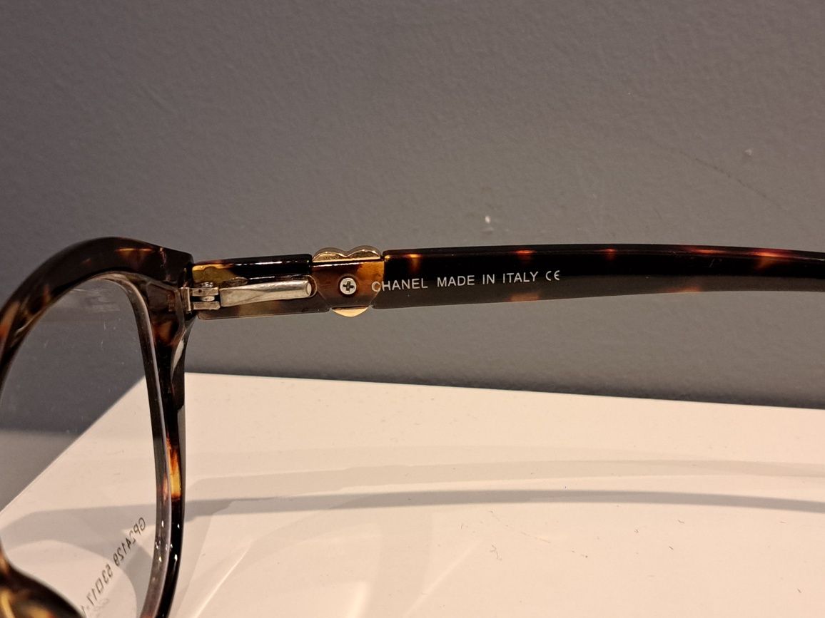 **CHANEL nowe panterkowe oprawki okulary zerówki zlote