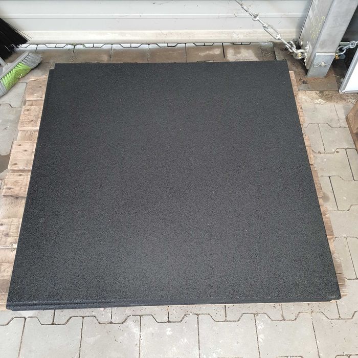 Podłoga sportowa fitness, mata gumowa siłownia crossfit puzzel kwadrat