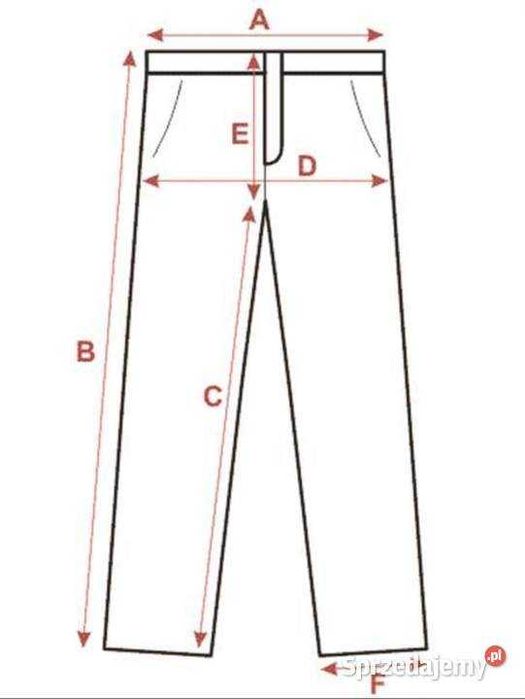 Tu Premium Straight Fit spodnie chino sztruksowe granatowe W34 L30
