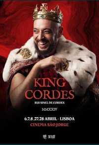 2 bilhetes - Rui Sinel de Cordes (Hoje - 27 de abril)