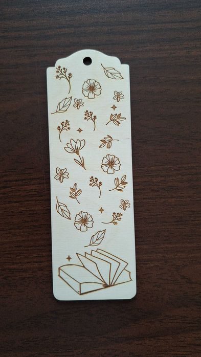 Drewniana zakładka do książki - różne wzory