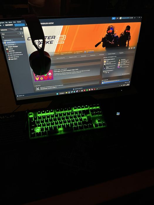 Терміново продам ігровий компʼютер монітор і переферію до нього