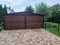 Garaż blaszany 6x6 dwustanowiskowy