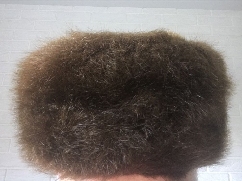 Шапка зимняя обманка белёк