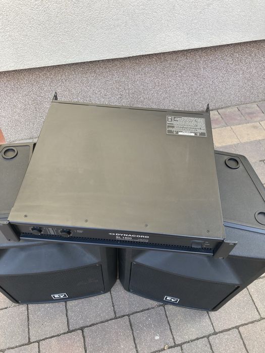 Ev SX300 i Dynacord SL1800 kolumny pasywne ze wzmacniaczem