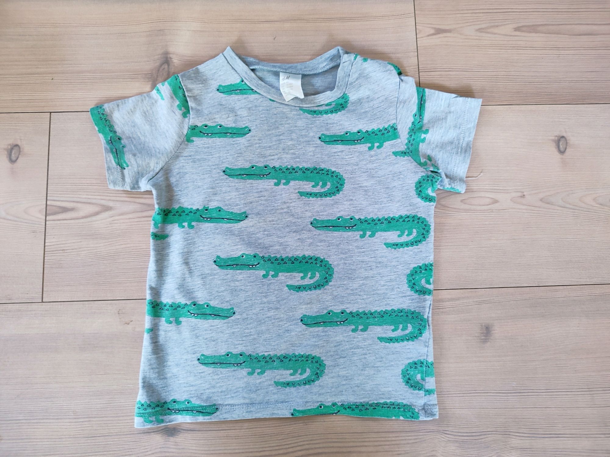 H&M bluzka koszulka t-shirt 86 krokodyle lindex