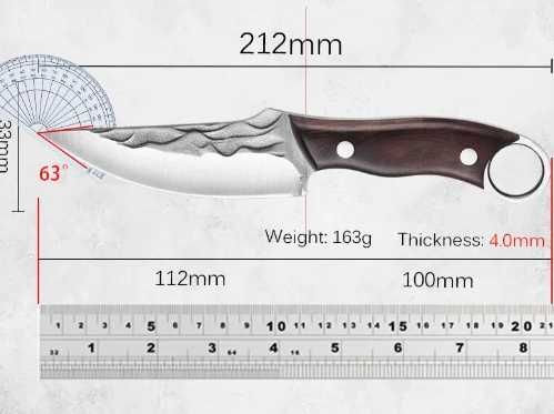 Nóż kempingowy Ręcznie robiony Nóż Wojskowy kemping Survival Outdoor