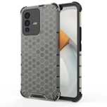 Honeycomb Etui Pancerny Pokrowiec Z Żelową Ramką Vivo V23 5G Czarny