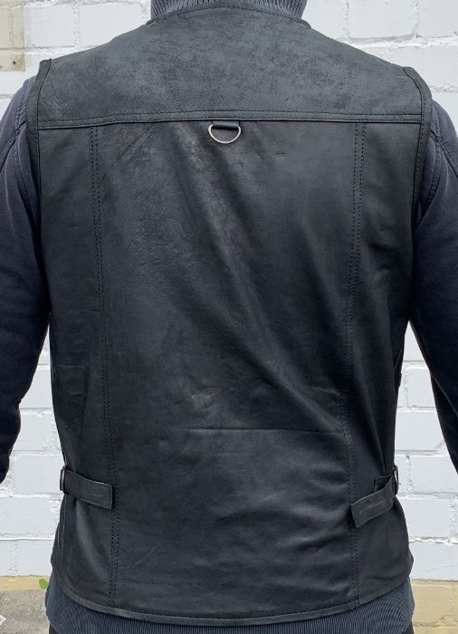 Skórzana kamizelka Wędkarska / Myśliwska/ Do chodzenia / Super Prezent