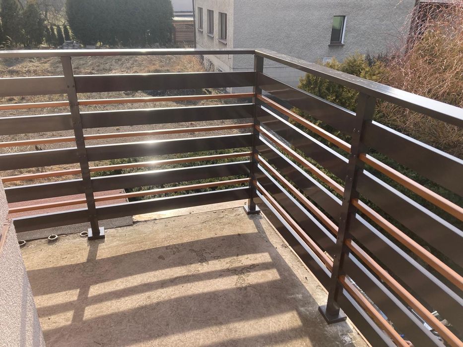 Barierki balustrada malowana proszkowo balustrady ze stali nierdzewnej