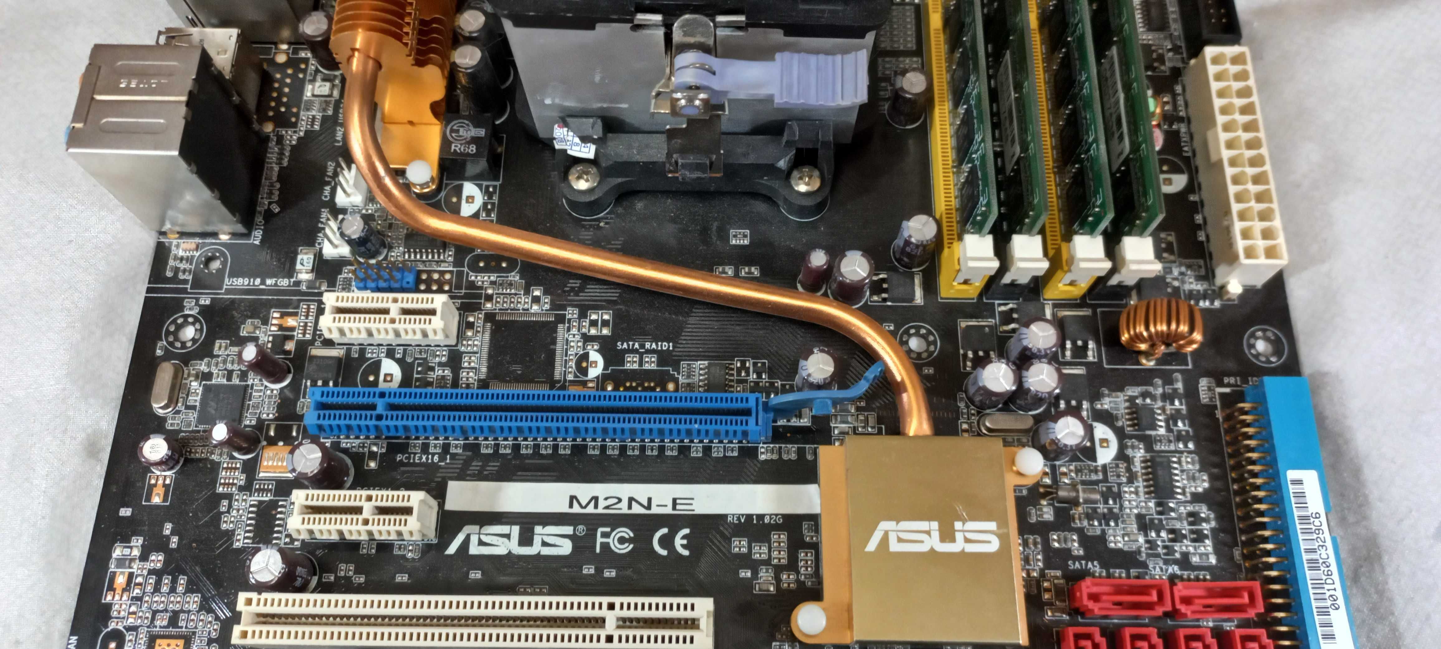 Asus M2N-E + 4GB + 3 ядра AMD Phenom X3 8450