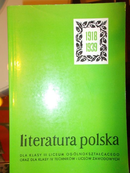 Literatura polska dwudziestolecia międzywojennego - podręcznik