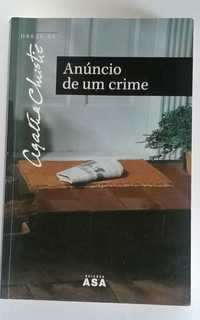 Livro Anúncio de um crime, Agatha Christie