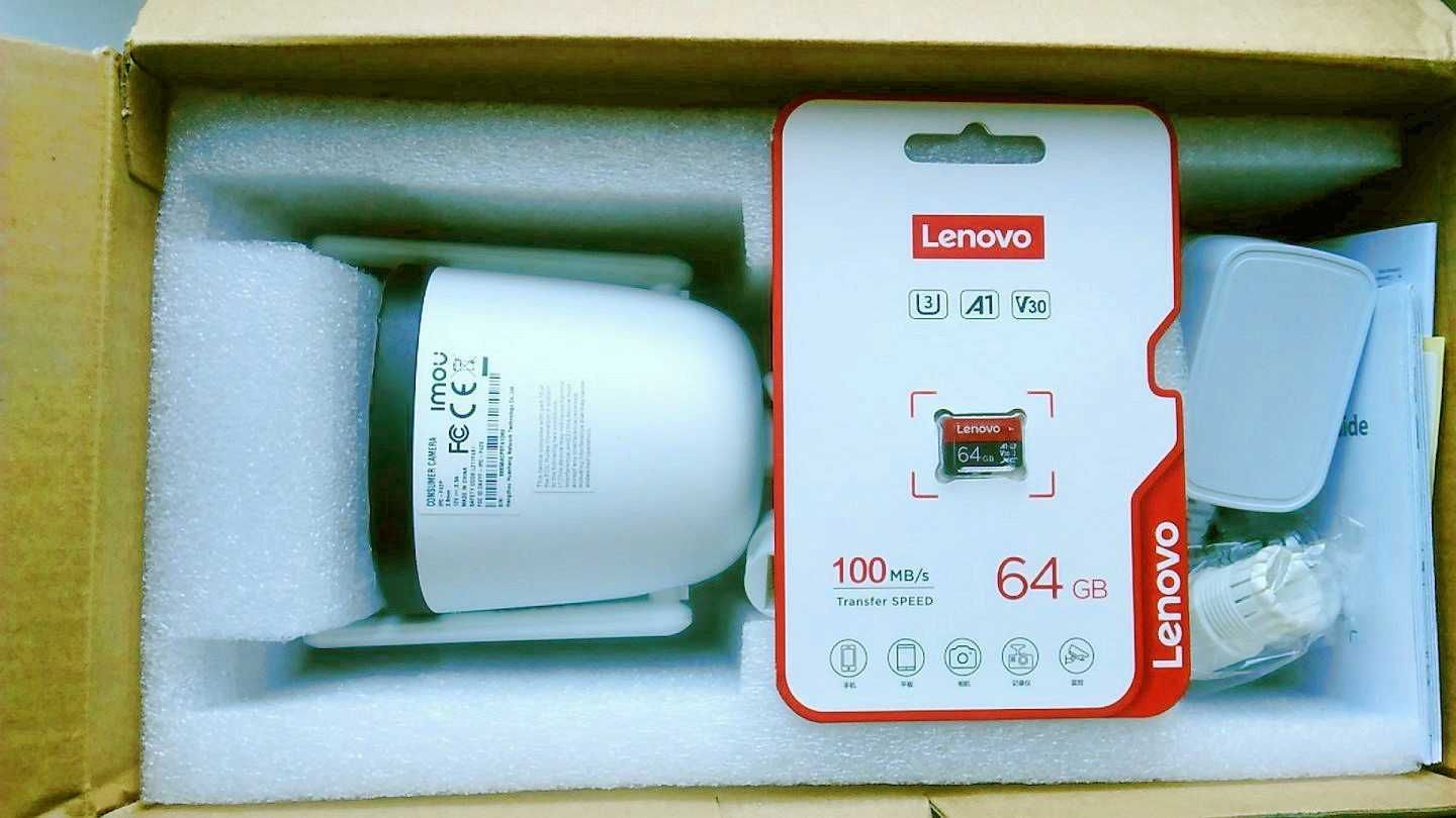 Wi-Fi IP-камера IMOU Bullet 2C 4MP(IPC-F42P) 2.8 мм + SD-карта 64Гб