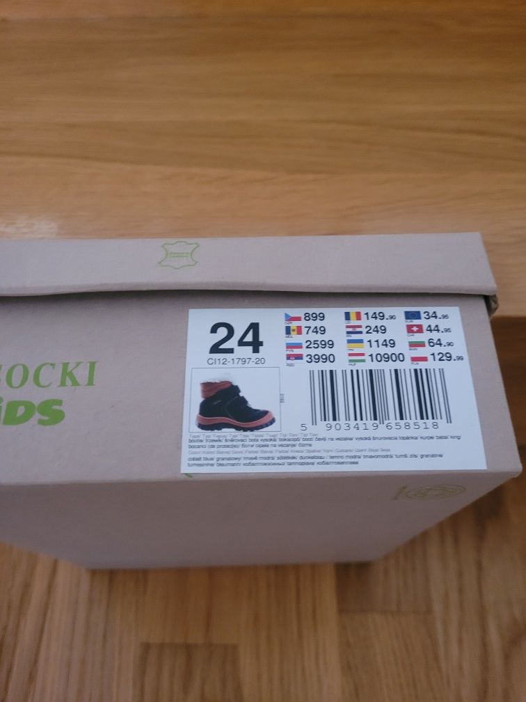 Buty chłopięce zimowe r.24 Lasocki Kids