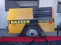 Usado c/garantia - Compressor alto débito parafuso KAESER Mobilair 24