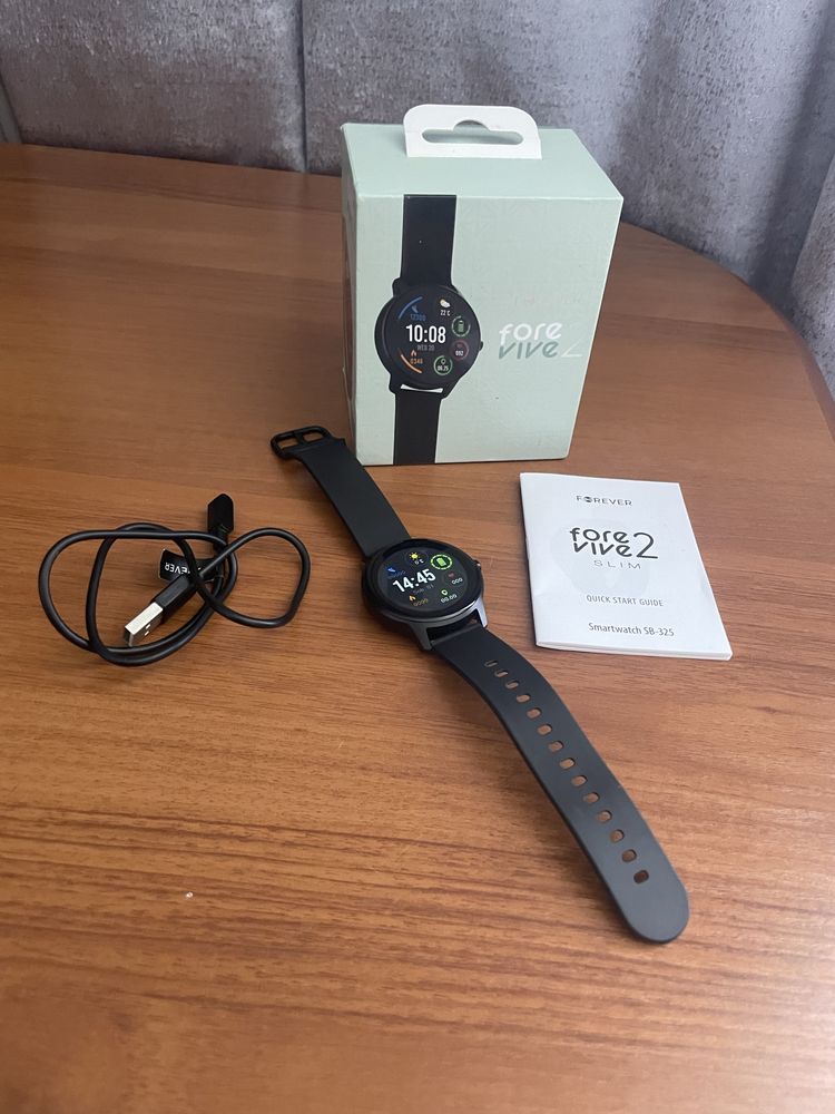 Smartwatch Forever Smartwatch Forevive 2 Slim  czarny