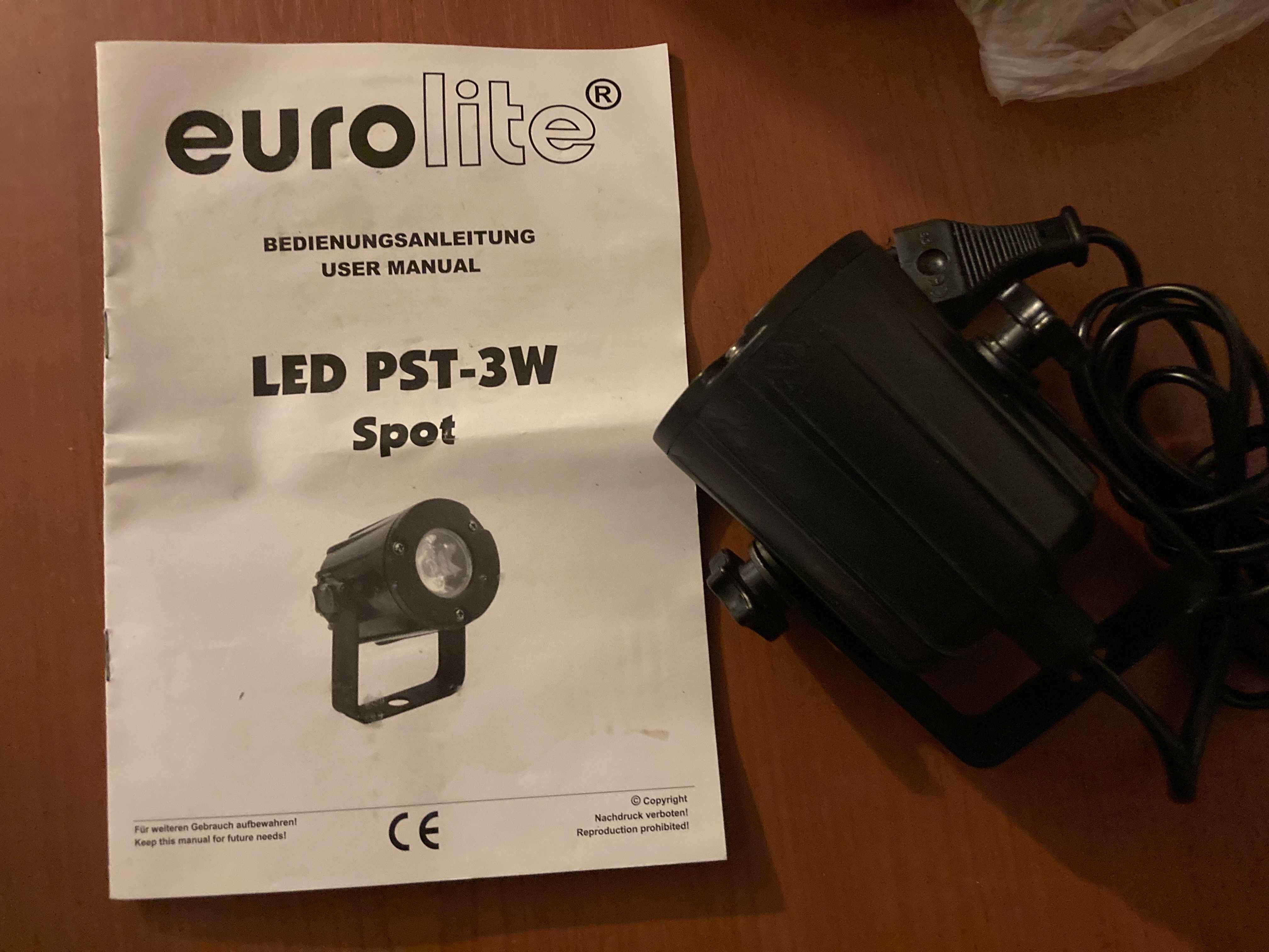 Reflektor Eurolite LED PST-3W Spot Oświetlacz kuli itp