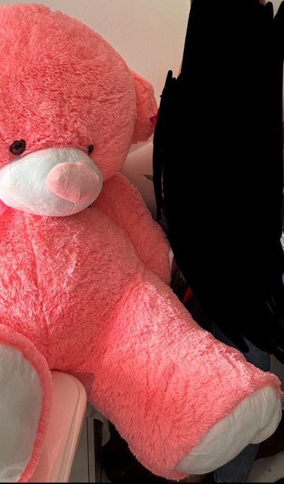 Мʼяка іграшка велмедик рожевого коляру