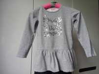 Bluza bluzeczka Young Style 134 cm cekiny szary