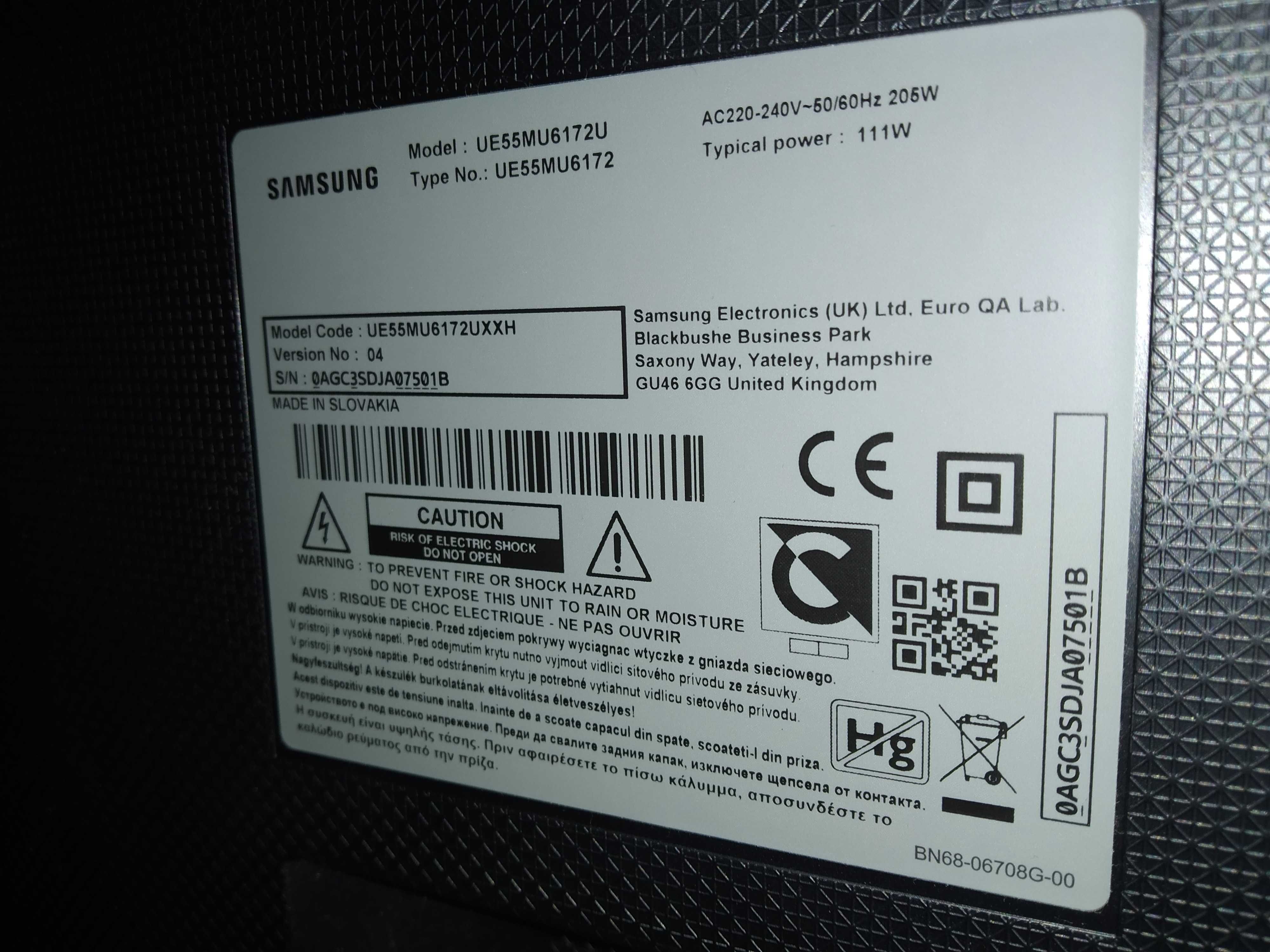 Телевизор Samsung ue55mu6172u