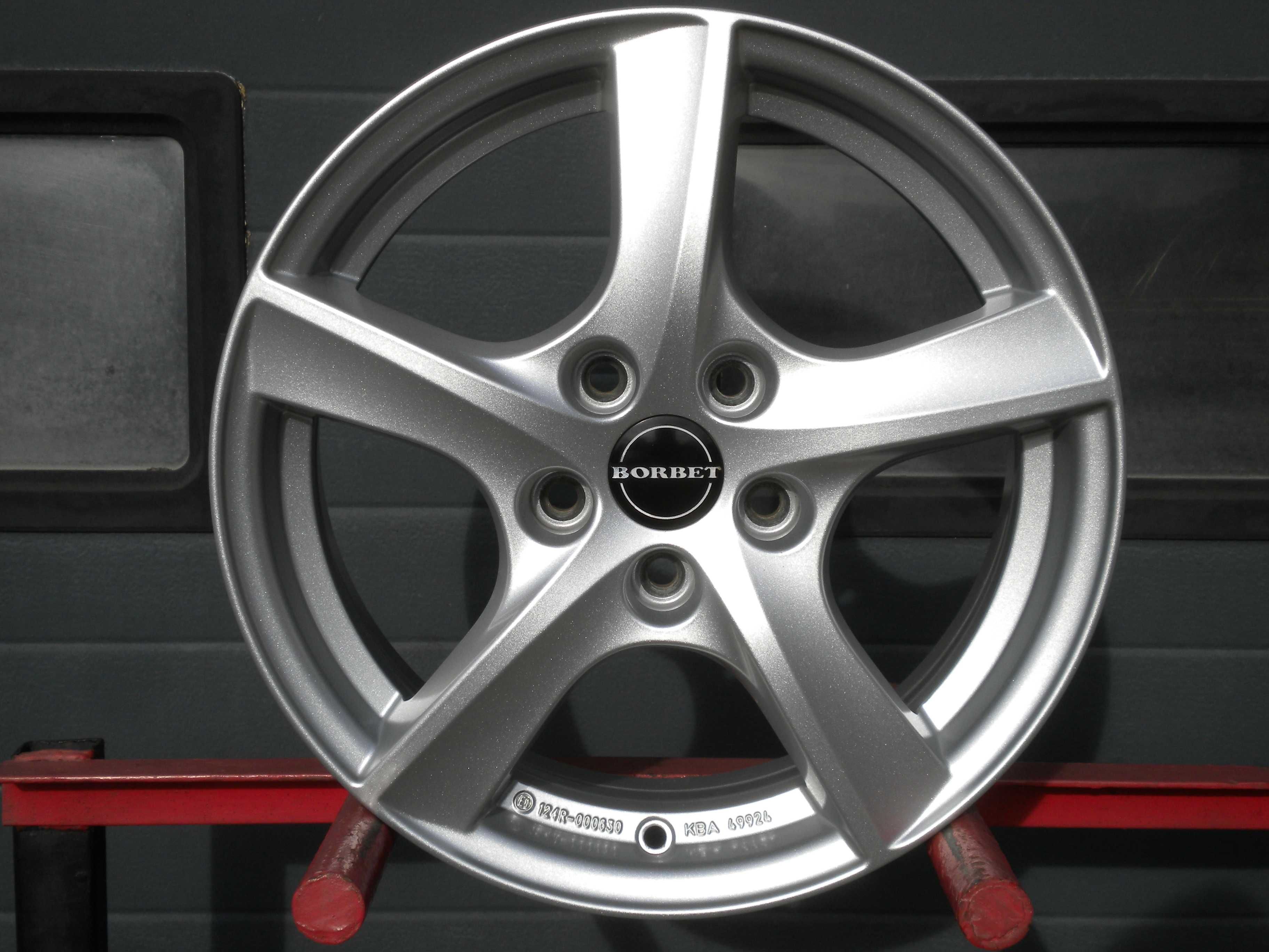 Felgi aluminiowe Borbet 16 5x108 Ford Focus Mondeo Kuga Volvo S40 V50