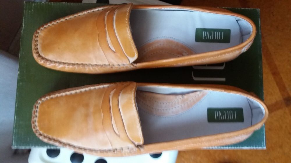 Sapatos mocassim Foreva, nº 36 pele (alaranjada), NOVOS - NUNCA USADOS